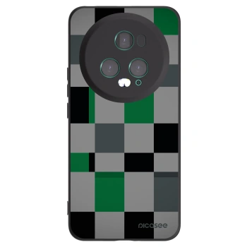 Picasee silikonový černý obal pro Honor Magic5 Pro - Block Grid