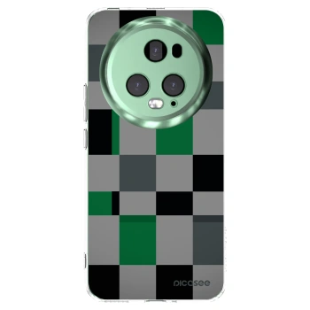 Picasee silikonový průhledný obal pro Honor Magic5 Pro - Block Grid