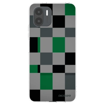 Picasee silikonový průhledný obal pro Xiaomi Redmi A2 - Block Grid