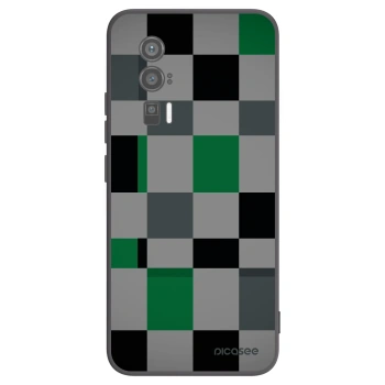 Picasee silikonový černý obal pro Xiaomi Poco F5 Pro 5G - Block Grid