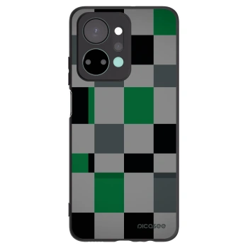 Picasee silikonový černý obal pro Honor X7a - Block Grid