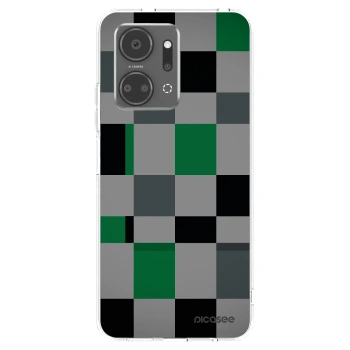 Picasee silikonový průhledný obal pro Honor X7a - Block Grid