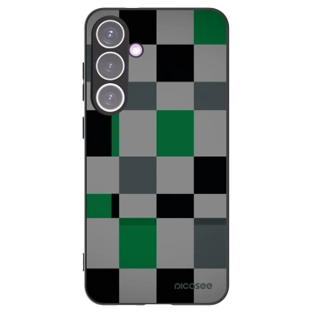 Picasee silikonový černý obal pro Samsung Galaxy S24+ S926B 5G - Block Grid