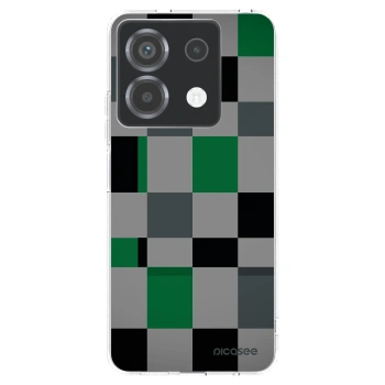 Picasee silikonový průhledný obal pro Xiaomi Poco X6 - Block Grid