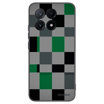 Picasee silikonový černý obal pro Xiaomi Poco X6 Pro - Block Grid