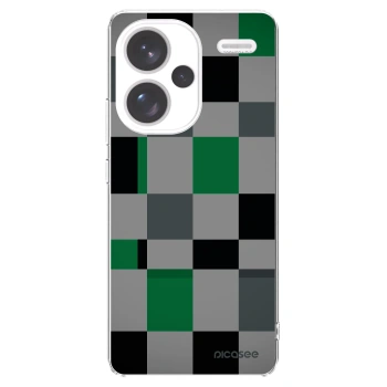 Picasee silikonový průhledný obal pro Xiaomi Redmi Note 13 Pro+ 5G - Block Grid