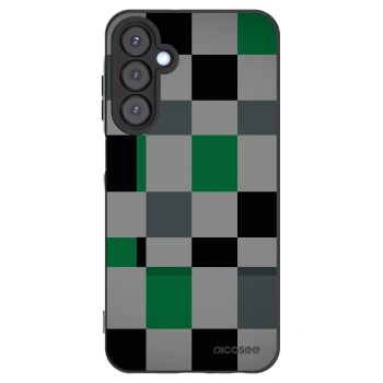Picasee silikonový černý obal pro Samsung Galaxy A25 A256B 5G - Block Grid