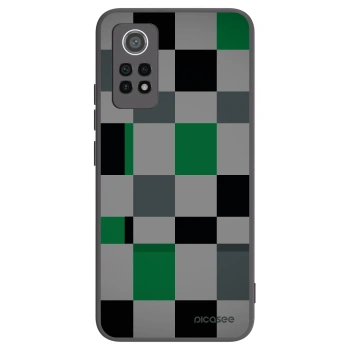 Picasee silikonový černý obal pro Xiaomi Redmi Note 12 Pro 4G - Block Grid