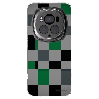 Picasee silikonový průhledný obal pro Honor Magic6 Pro - Block Grid