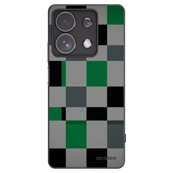 Picasee silikonový černý obal pro Xiaomi Redmi Note 13 Pro 4G - Block Grid