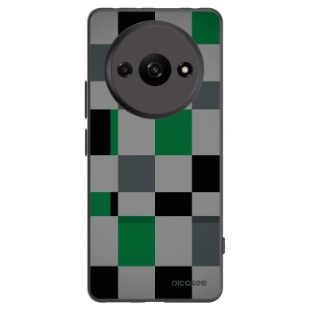 Picasee silikonový černý obal pro Xiaomi Redmi A3 - Block Grid