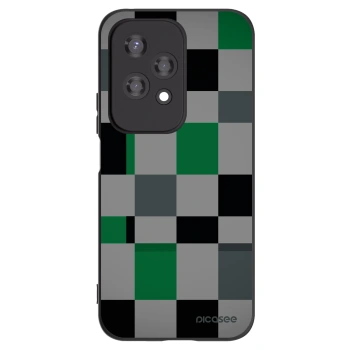 Picasee silikonový černý obal pro Honor 200 Lite - Block Grid