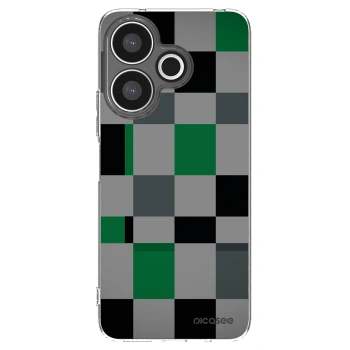 Picasee silikonový průhledný obal pro Xiaomi Redmi 13 4G - Block Grid