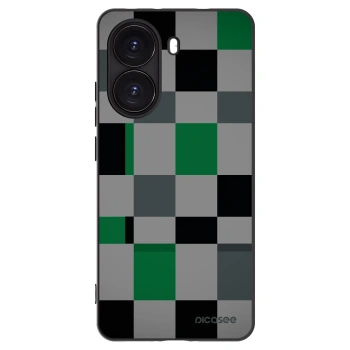 Picasee silikonový černý obal pro Xiaomi Poco X7 Pro 5G - Block Grid