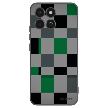 Picasee silikonový černý obal pro Honor 200 Smart 5G - Block Grid