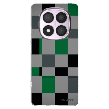 Picasee silikonový průhledný obal pro Xiaomi Redmi Note 14 Pro 4G - Block Grid