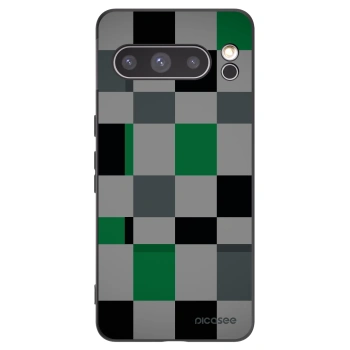 Picasee silikonový černý obal pro Google Pixel 8 Pro - Block Grid