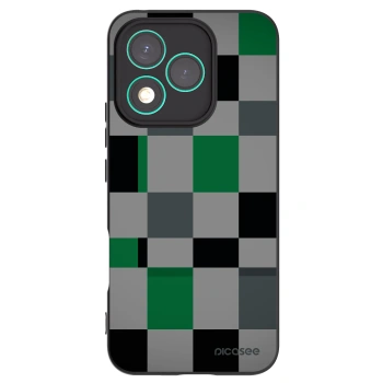 Picasee silikonový černý obal pro Honor 400 Lite 5G - Block Grid