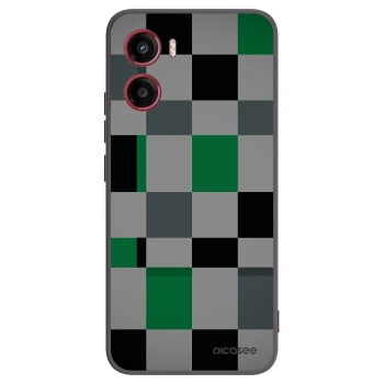 Picasee silikonový černý obal pro Motorola Moto G05 - Block Grid