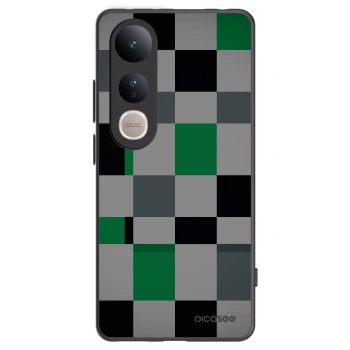 Picasee silikonový černý obal pro Vivo V50 Lite 5G - Block Grid