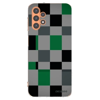 Picasee silikonový průhledný obal pro Samsung Galaxy A13 5G - Block Grid