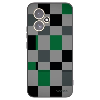 Picasee silikonový černý obal pro Honor 400 5G - Block Grid