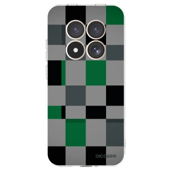 Picasee silikonový průhledný obal pro Xiaomi Redmi Note 15 Pro 4G - Block Grid