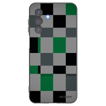 Picasee silikonový černý obal pro Samsung Galaxy A17 5G - Block Grid
