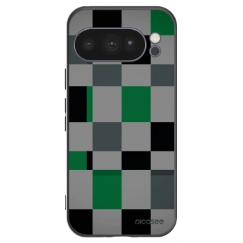 Picasee silikonový černý obal pro Google Pixel 10 Pro - Block Grid