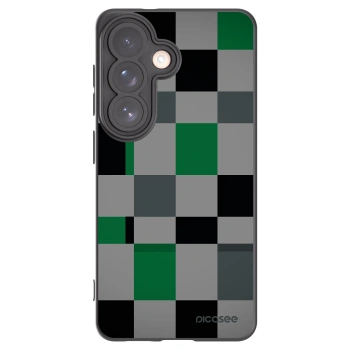 Picasee silikonový černý obal pro Samsung Galaxy S26 - Block Grid