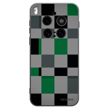 Picasee silikonový černý obal pro Vivo X300 Pro - Block Grid