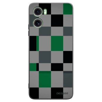 Picasee silikonový černý obal pro Motorola Moto G06 - Block Grid
