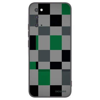 Picasee silikonový černý obal pro Samsung Galaxy S20 G980F - Block Grid