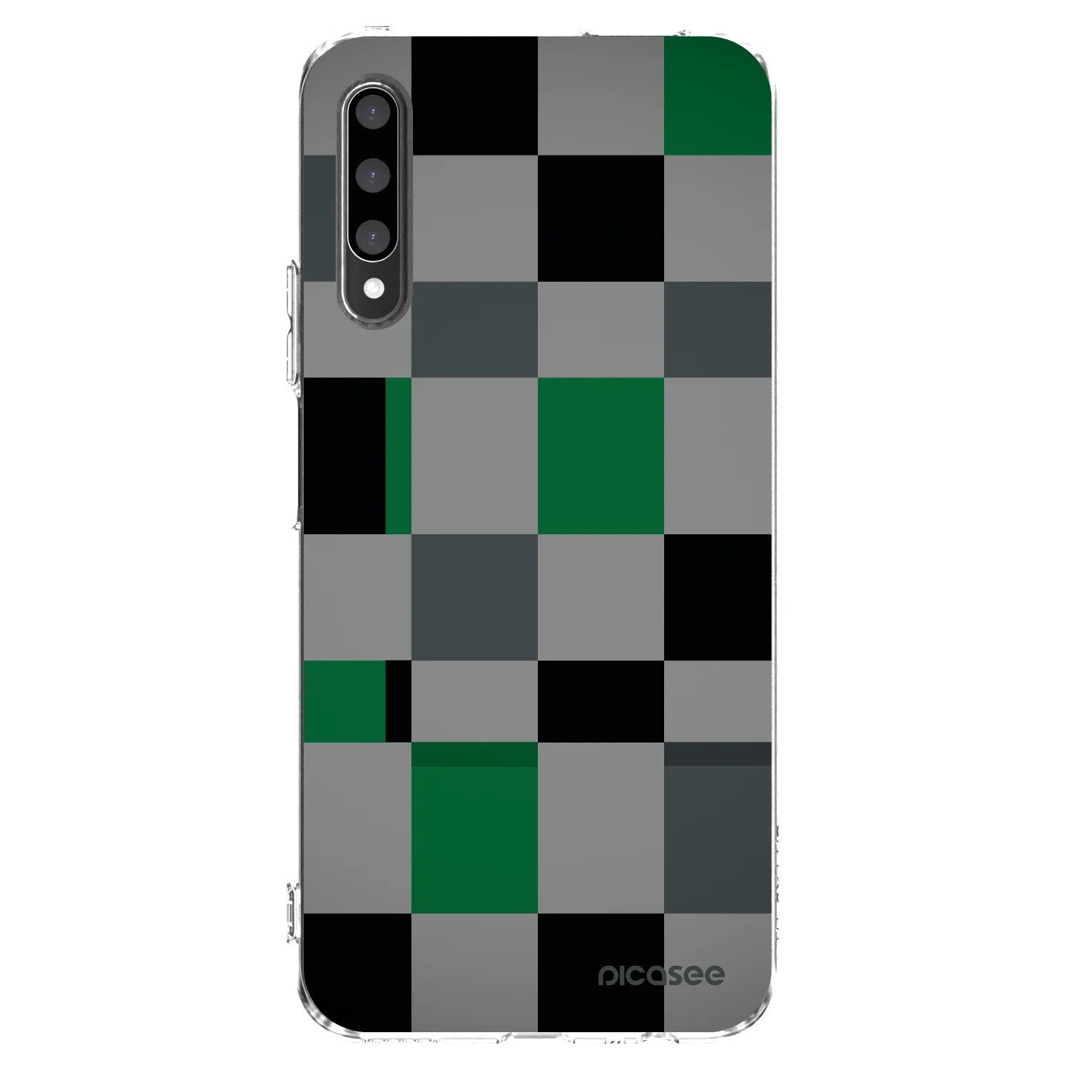 Picasee silikonový průhledný obal pro Honor 9X Pro - Block Grid