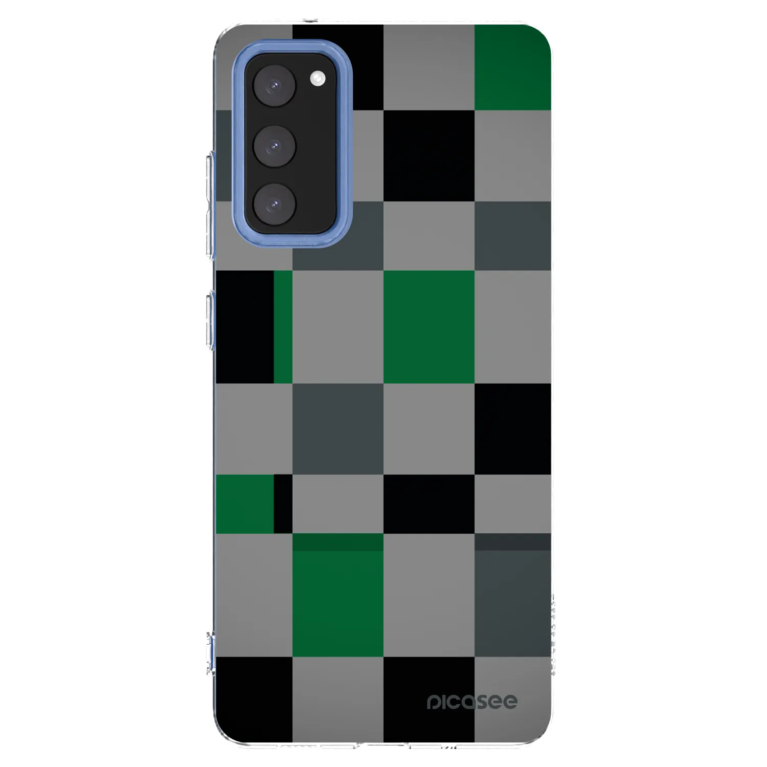 Picasee silikonový průhledný obal pro Samsung Galaxy S20 FE - Block Grid