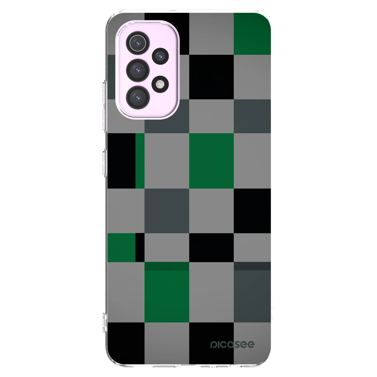 Picasee silikonový průhledný obal pro Samsung Galaxy A32 5G A326B - Block Grid