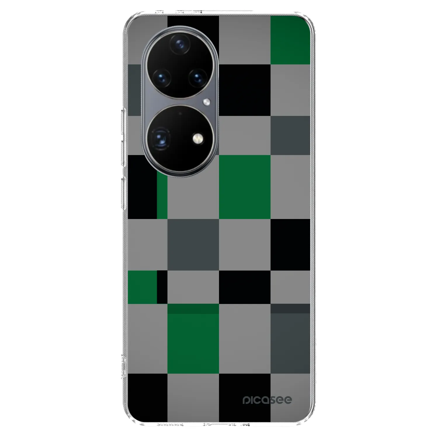 Picasee silikonový průhledný obal pro Huawei P50 - Block Grid