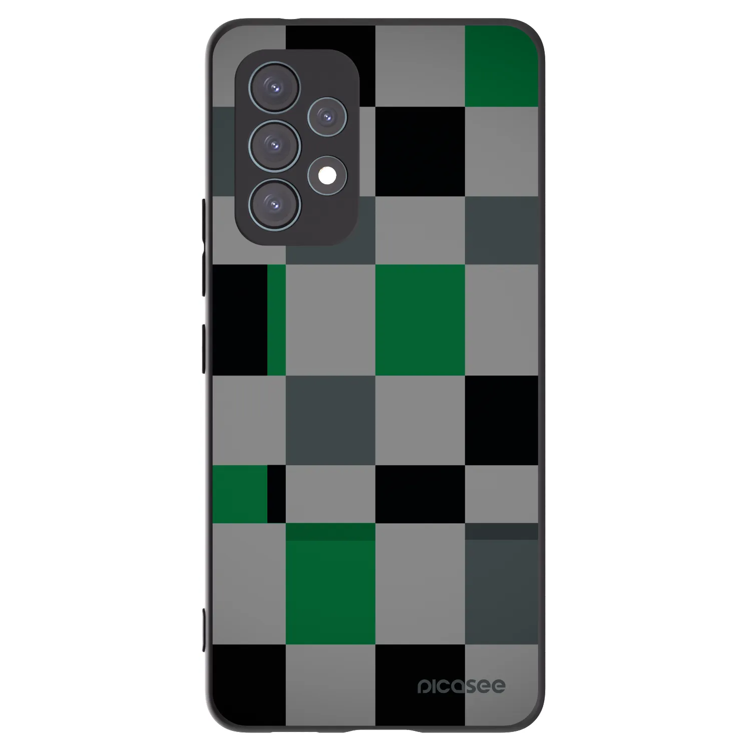 Picasee silikonový černý obal pro Samsung Galaxy A53 5G A536 - Block Grid