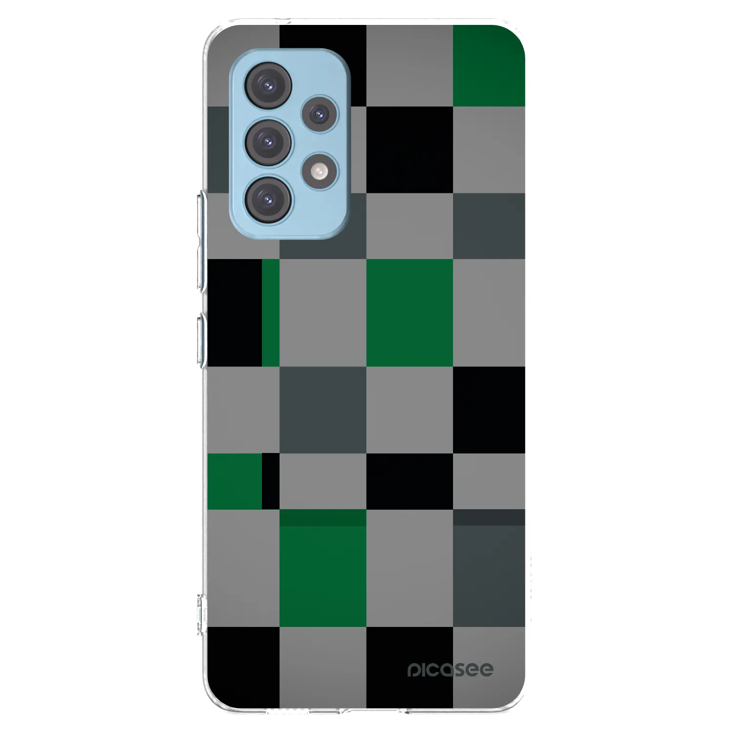 Picasee silikonový průhledný obal pro Samsung Galaxy A53 5G A536 - Block Grid