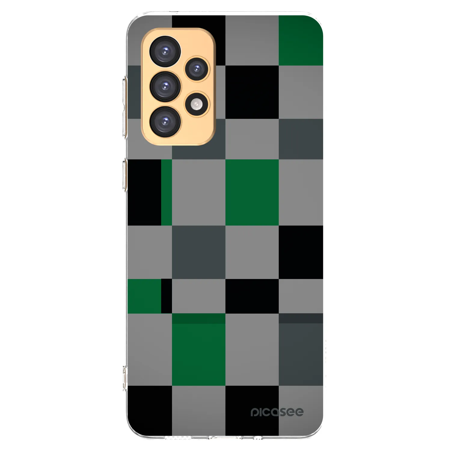 Picasee silikonový průhledný obal pro Samsung Galaxy A33 5G A336 - Block Grid