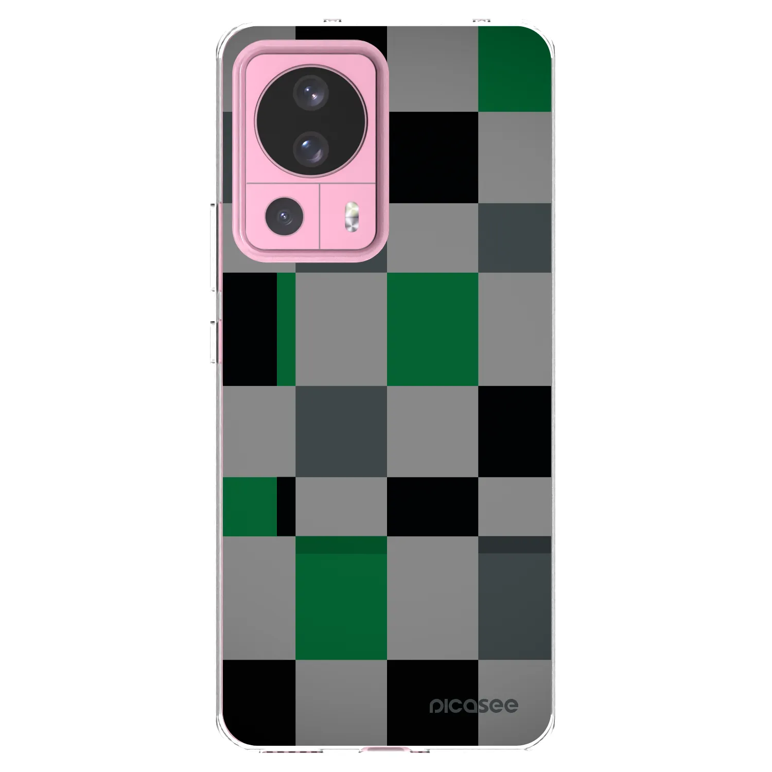 Picasee silikonový průhledný obal pro Xiaomi 13 Lite - Block Grid