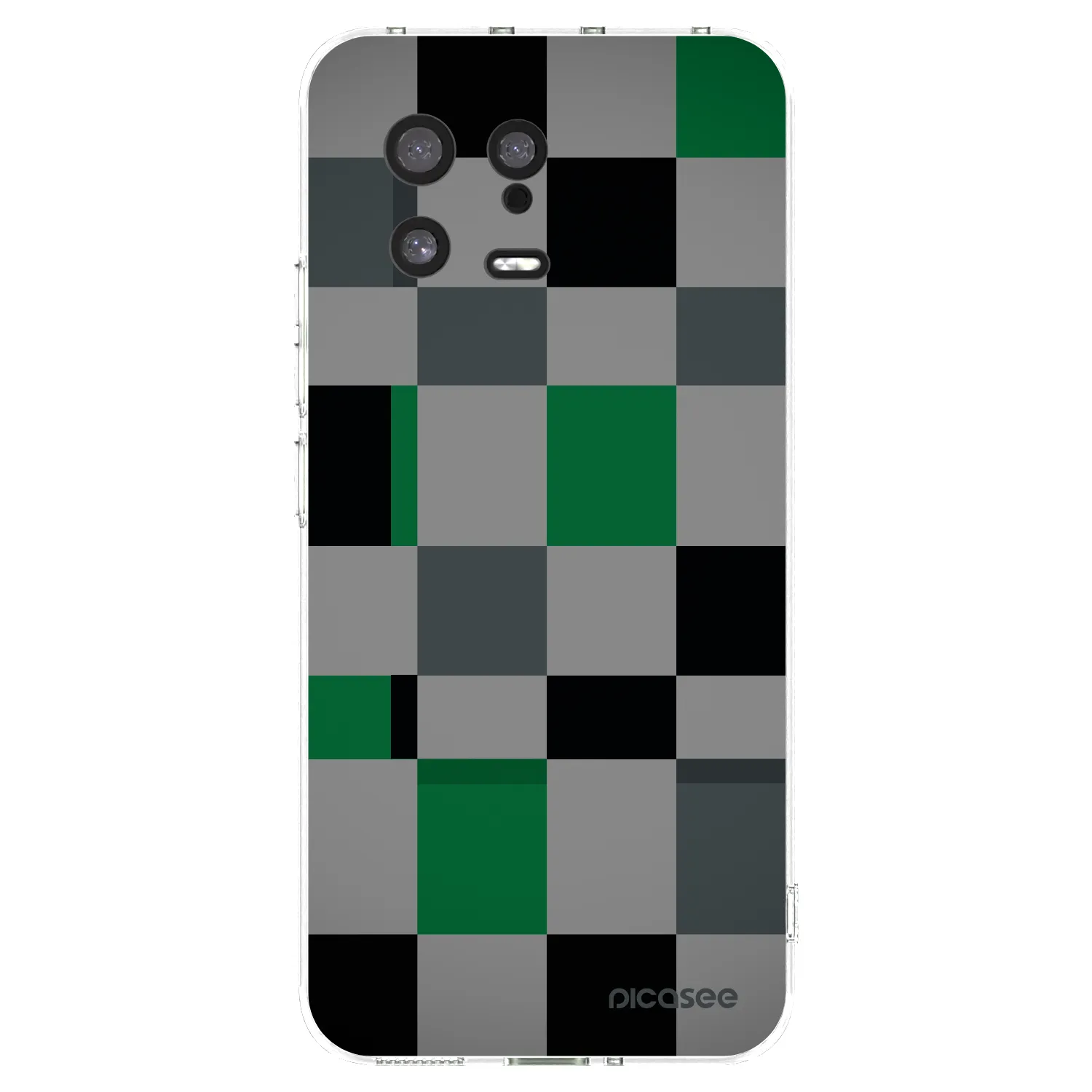 Picasee silikonový průhledný obal pro Xiaomi 13 - Block Grid