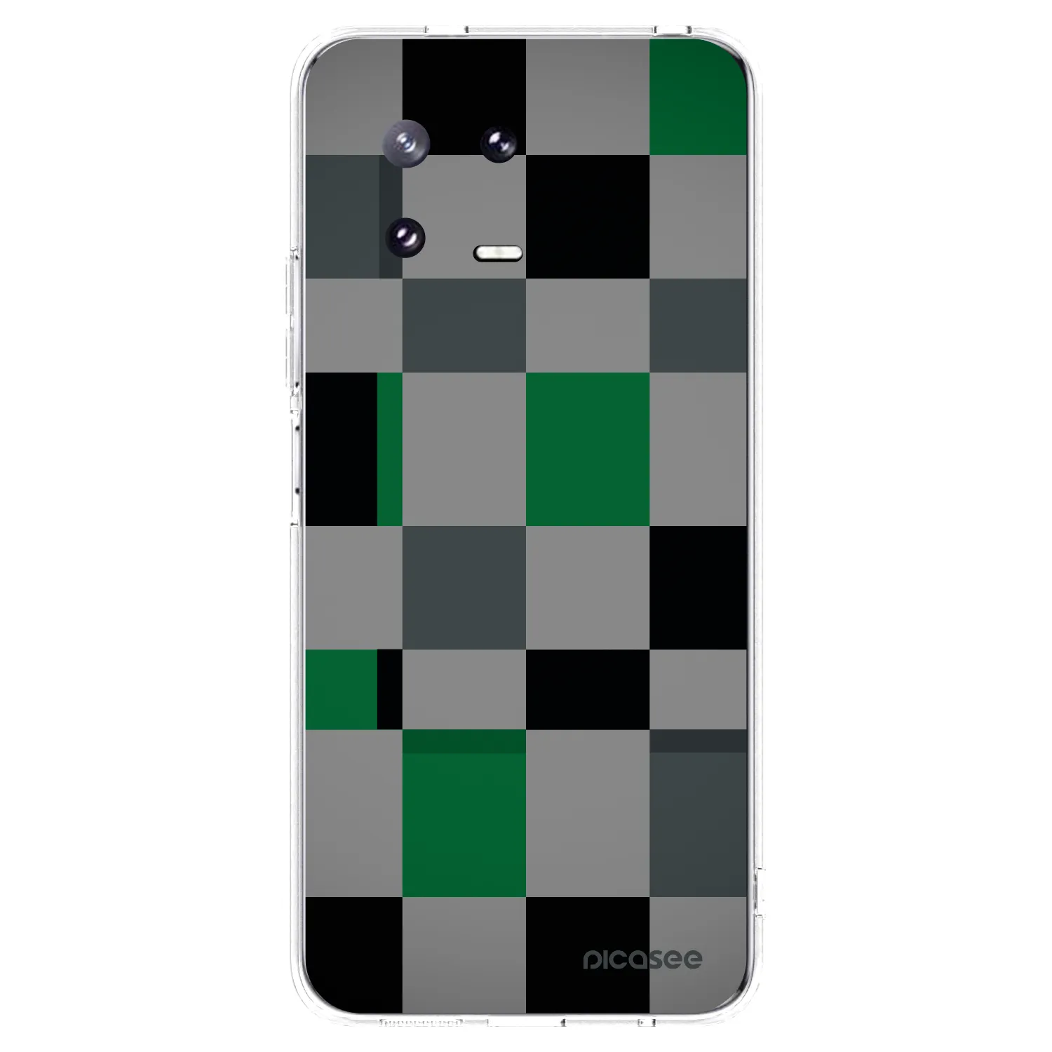 Picasee silikonový průhledný obal pro Xiaomi 13 Pro - Block Grid