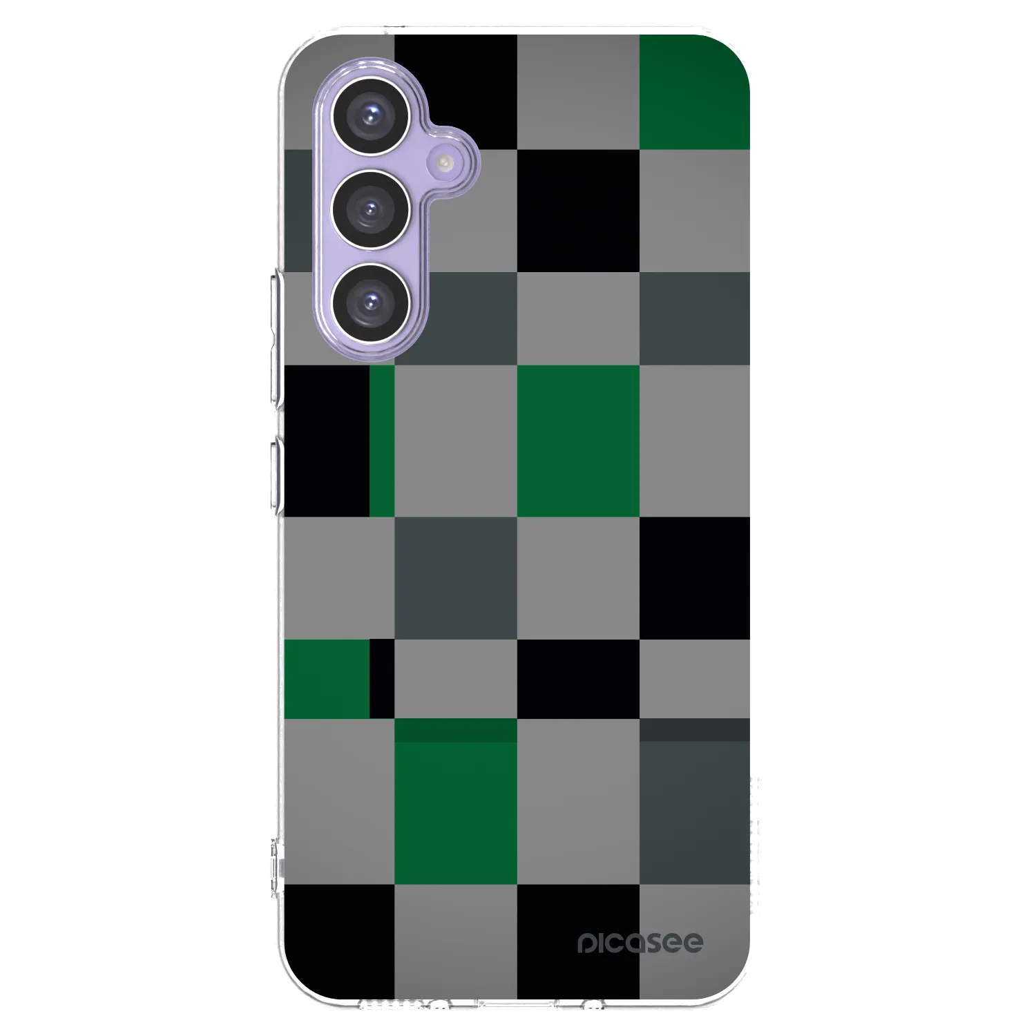 Picasee silikonový průhledný obal pro Samsung Galaxy A54 5G A546B - Block Grid