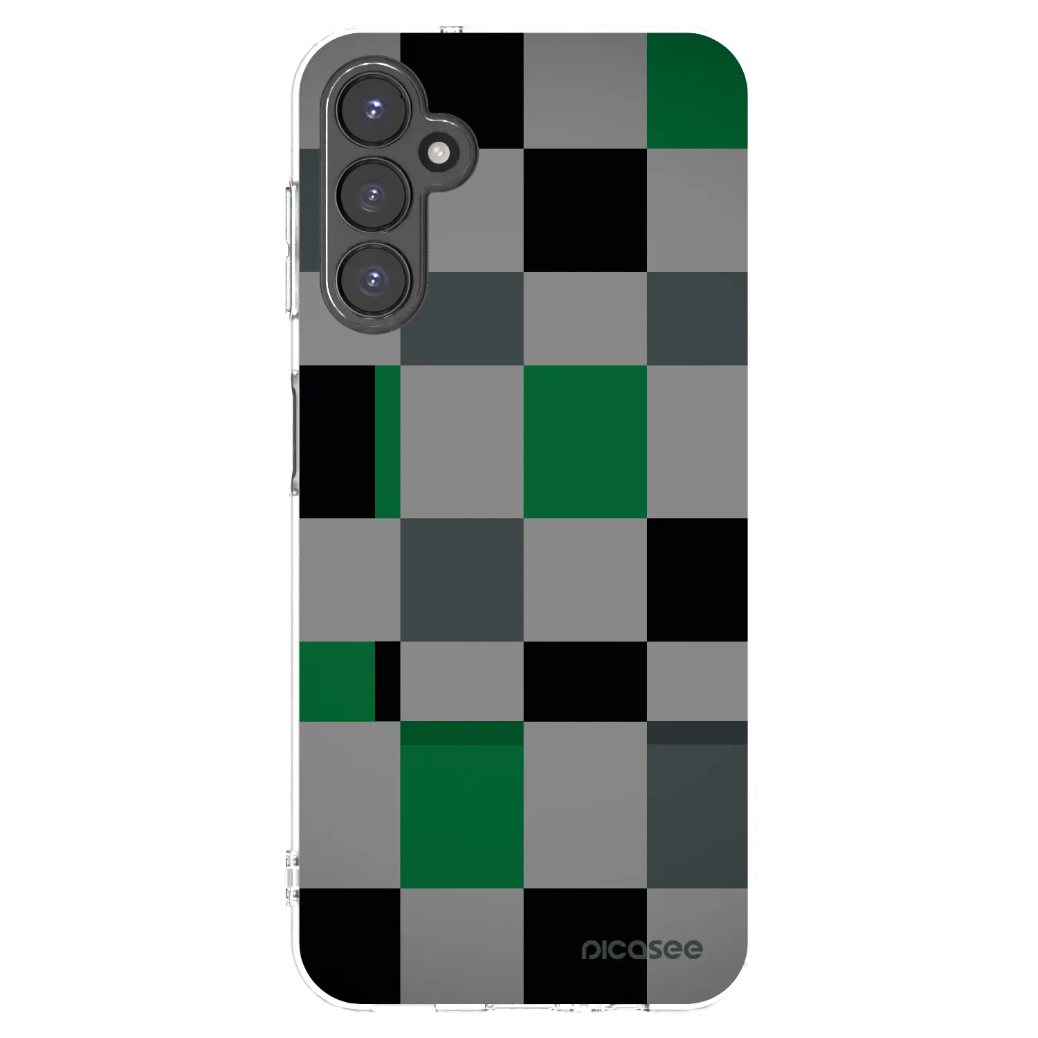 Picasee silikonový průhledný obal pro Samsung Galaxy A14 5G A146P - Block Grid