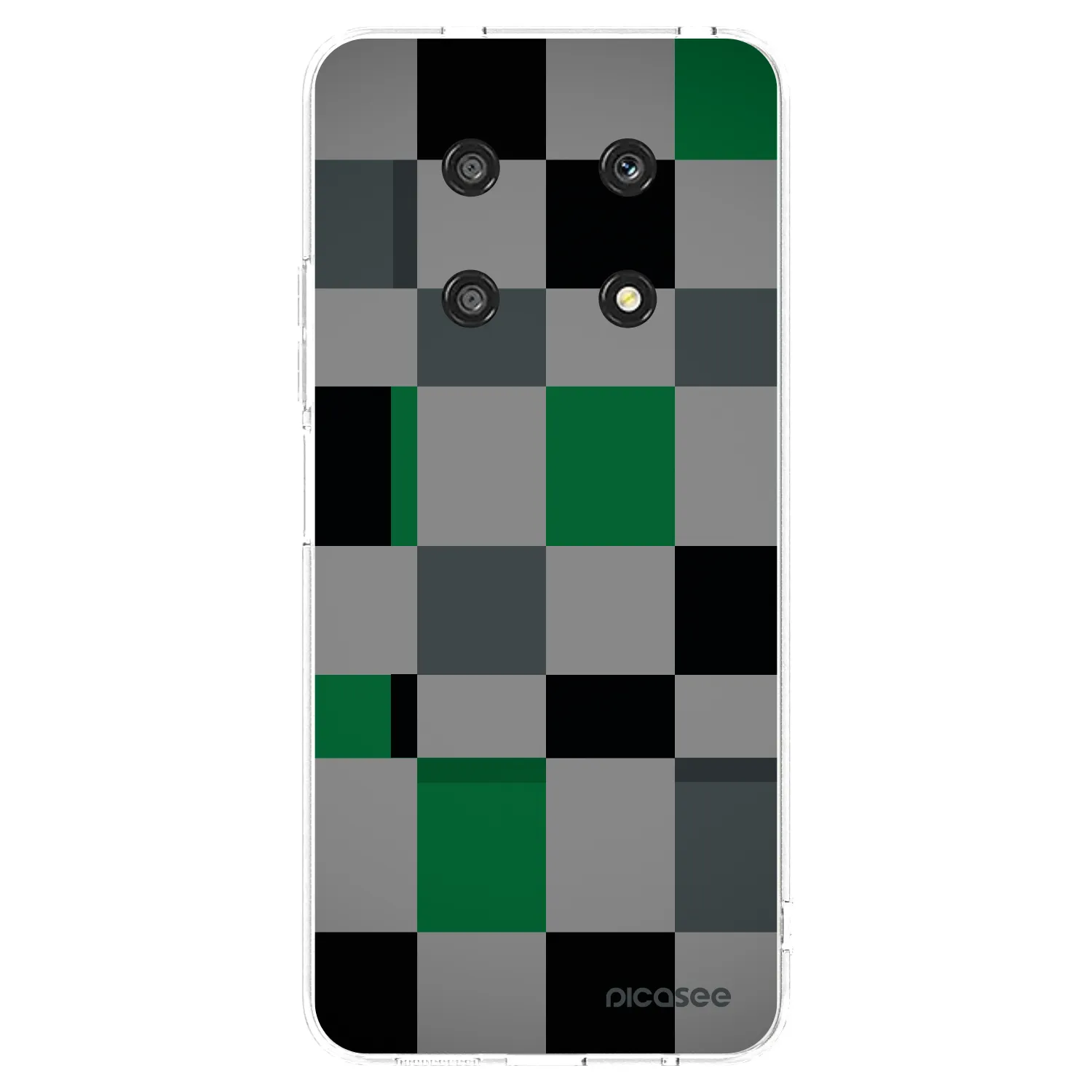 Picasee silikonový průhledný obal pro Honor Magic4 Lite 5G - Block Grid