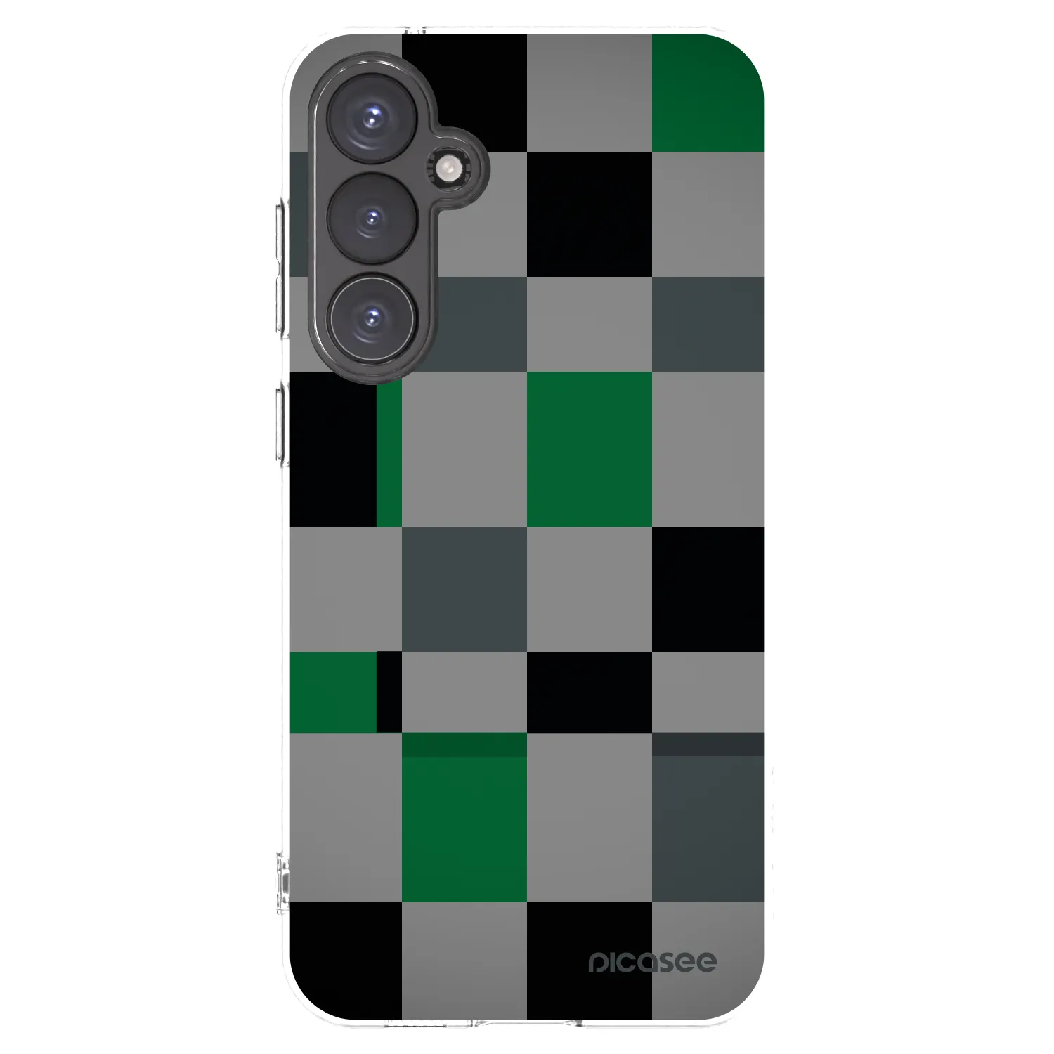 Picasee silikonový průhledný obal pro Samsung Galaxy S23 FE S711B - Block Grid