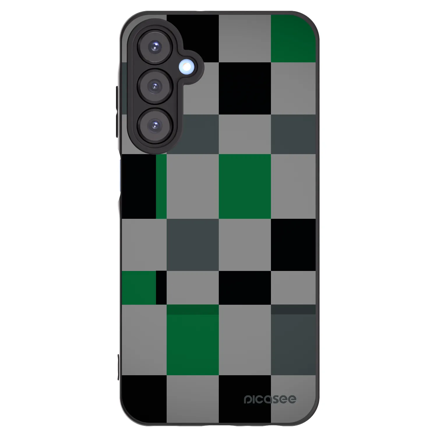 Picasee silikonový černý obal pro Samsung Galaxy A25 A256B 5G - Block Grid