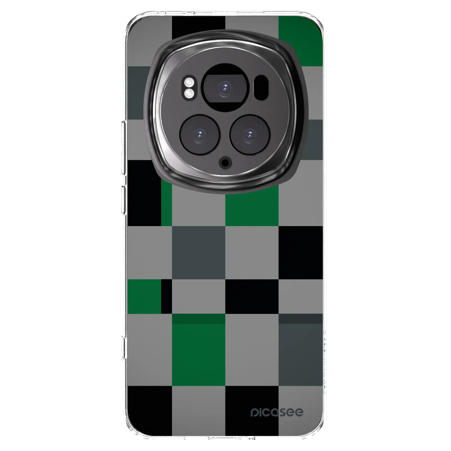 Picasee silikonový průhledný obal pro Honor Magic6 Pro - Block Grid