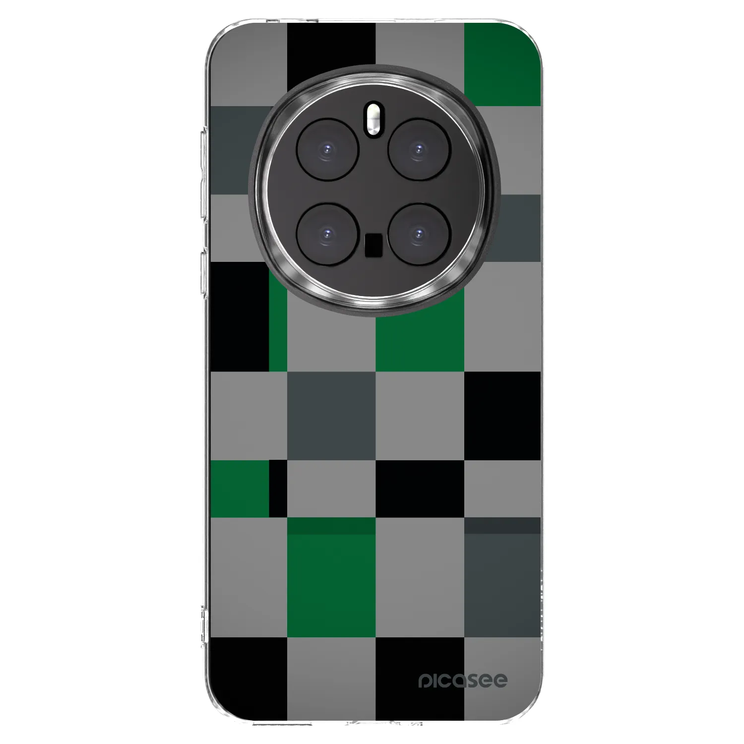 Picasee silikonový průhledný obal pro Honor Magic7 Pro 5G - Block Grid